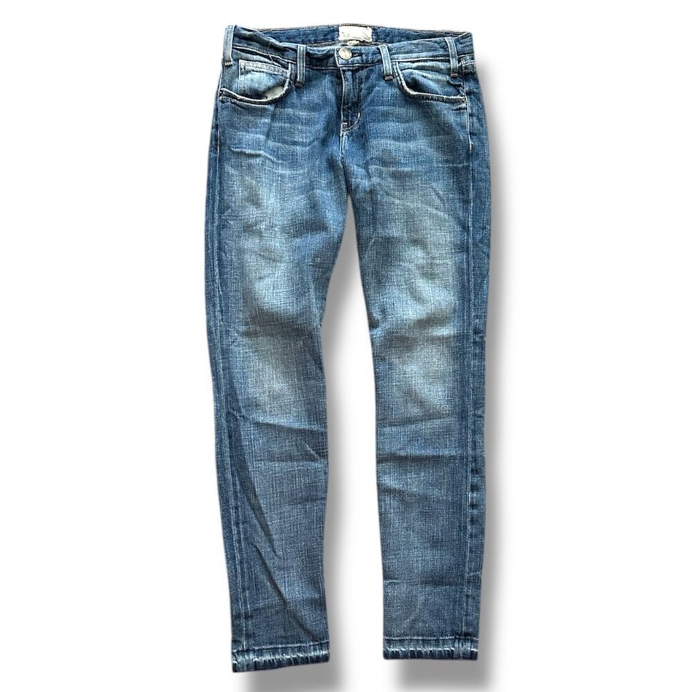 Current/Elliott The Roller Jean Bayberry Blue Women's Size 25 Classic Fall 1950s
